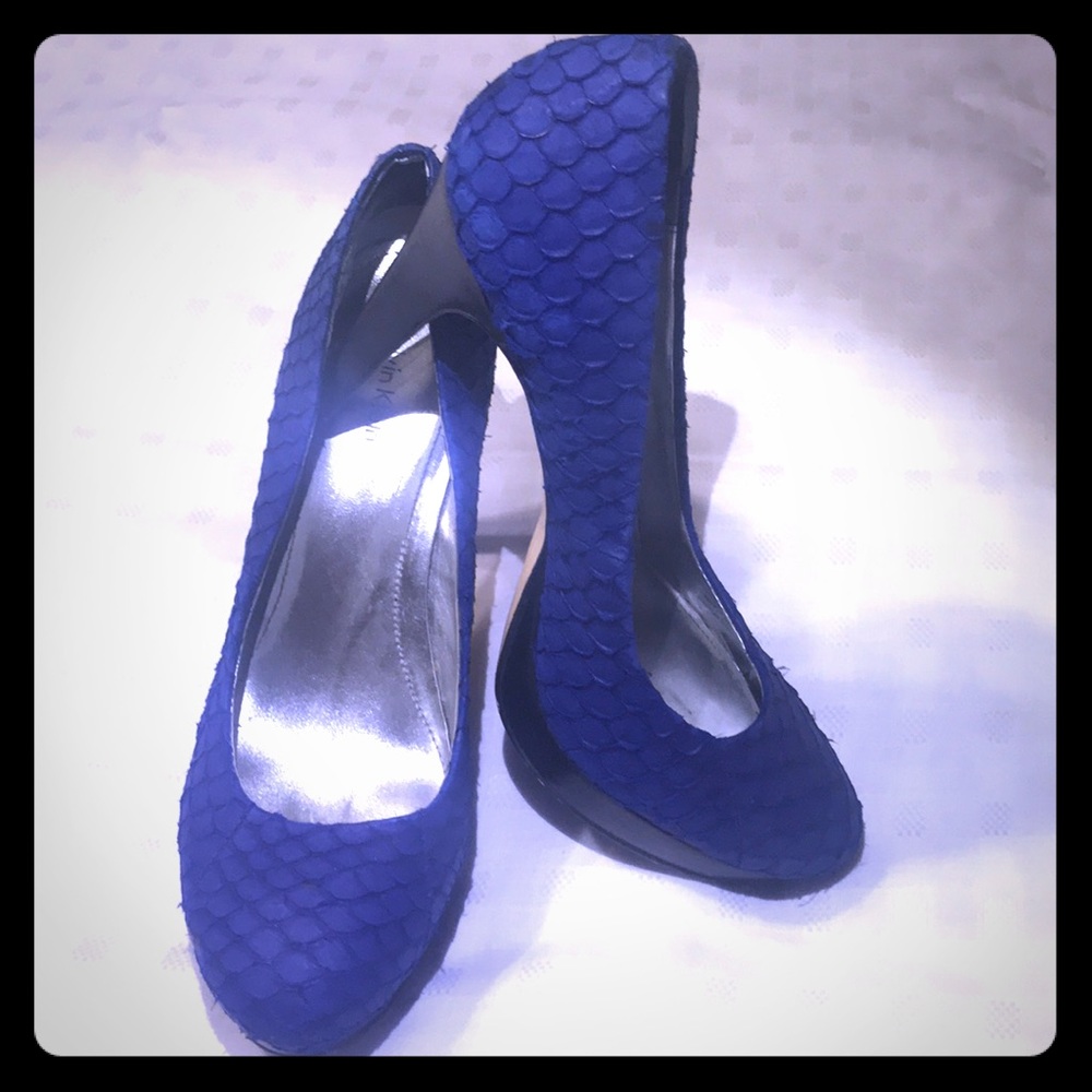 Gorgeous Electric Blue Calvin Klein Pumps
